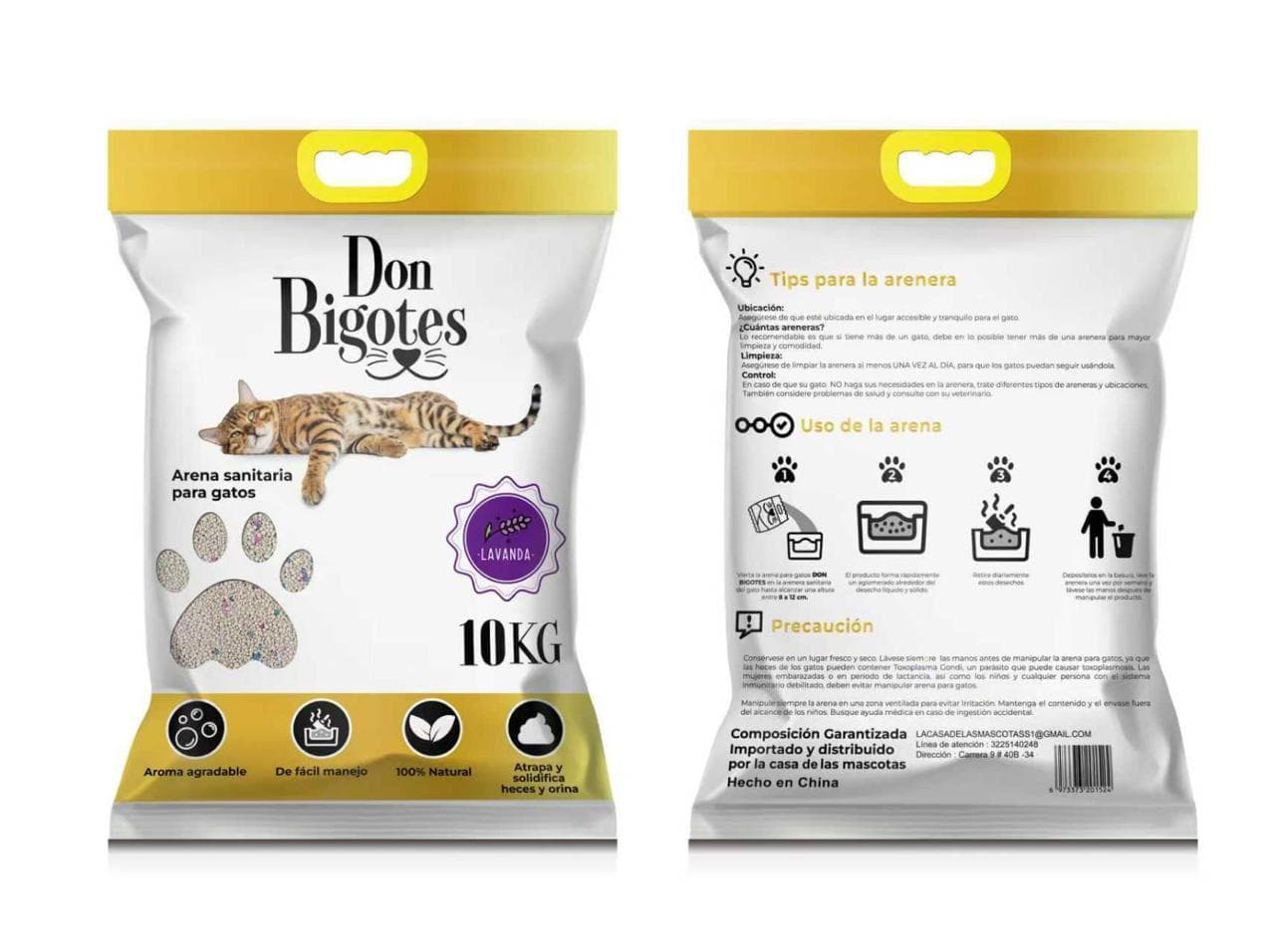 DON BIGOTES ARENA DE LAVANDA X 10Kg